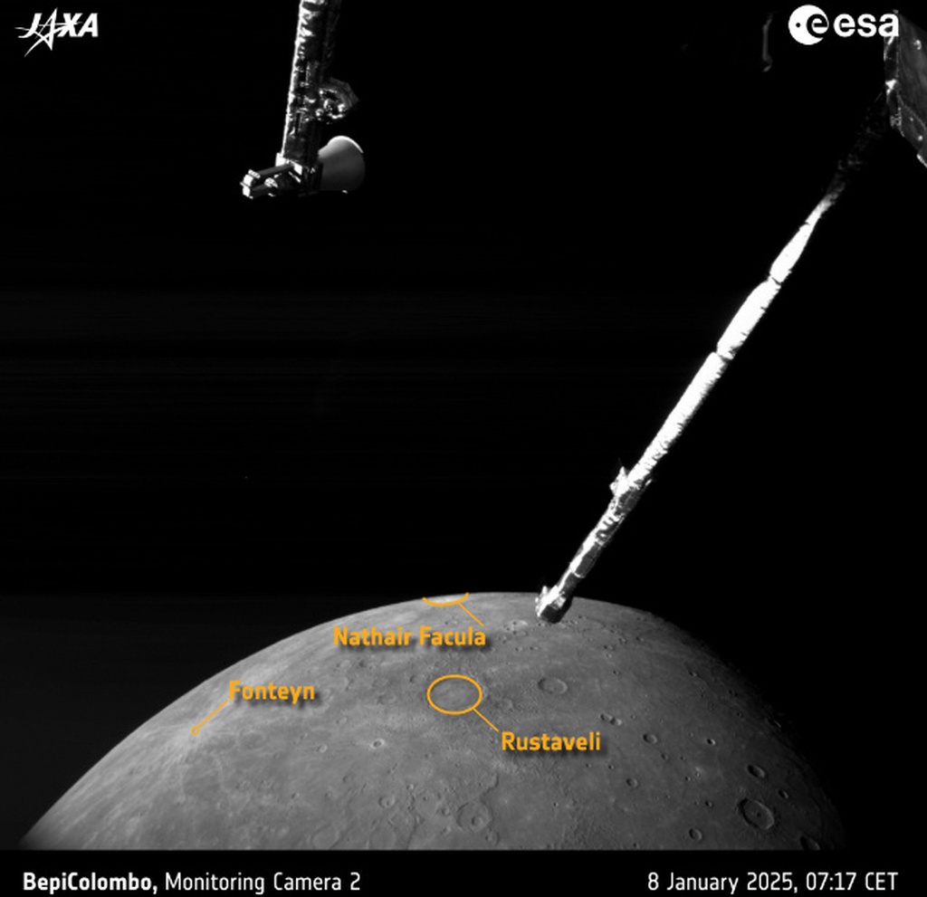 欧航局探测器返图：近距离飞掠水星