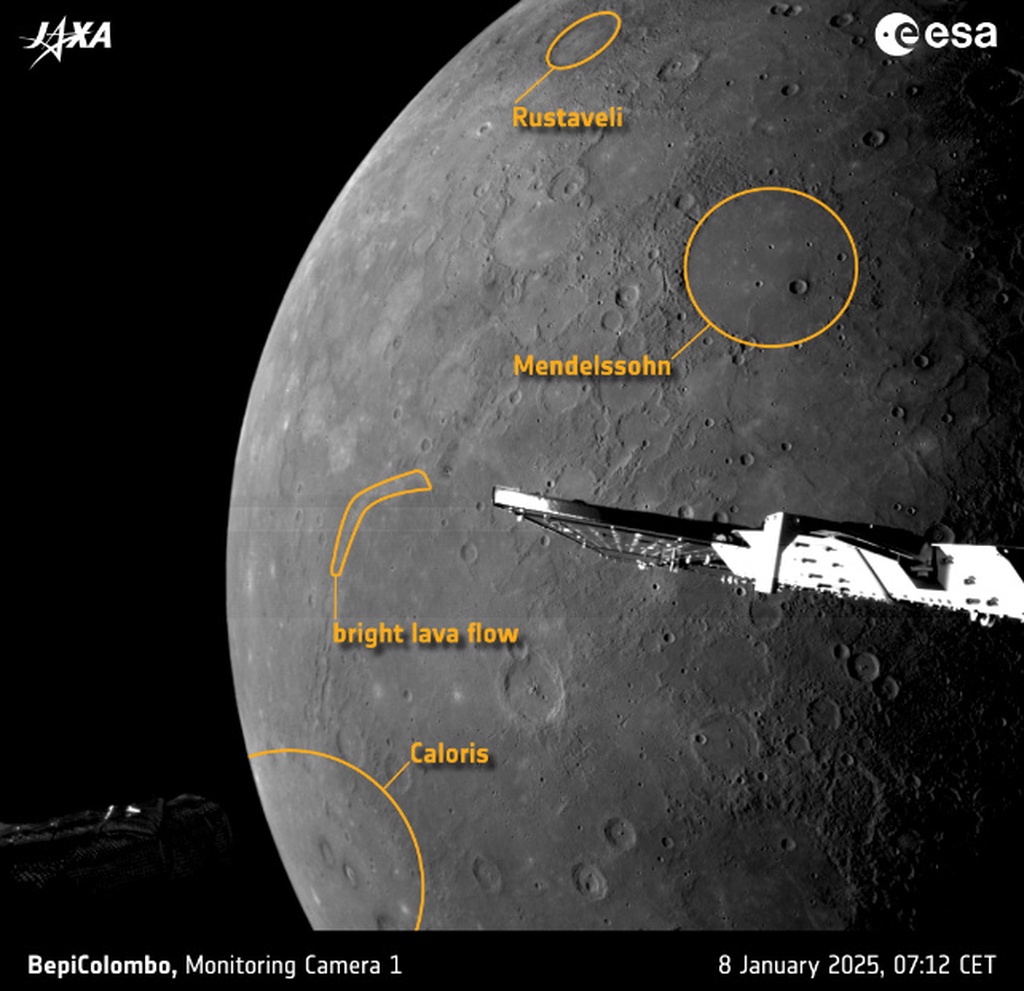 欧航局探测器返图：近距离飞掠水星